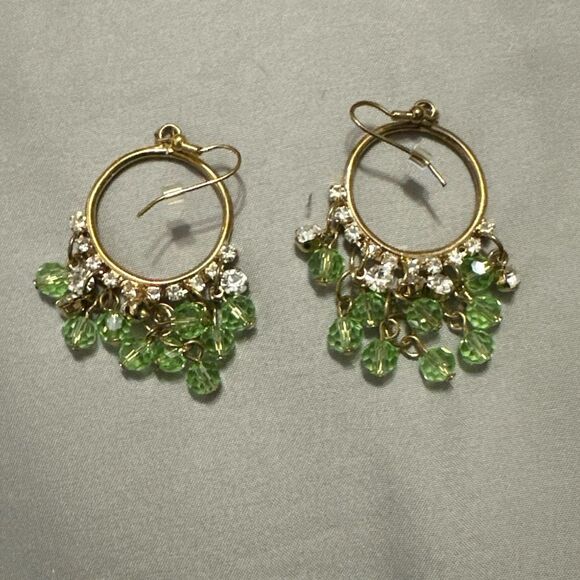 Palm Beach Peridot Hoop Earrings NWT - Picture 1 of 2